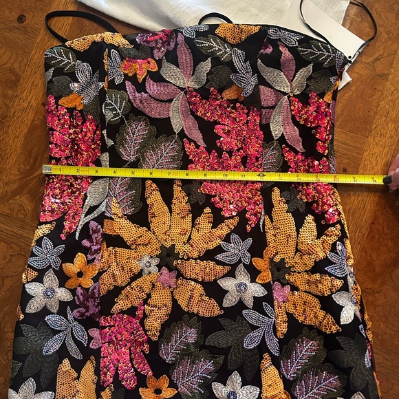 Endless Rose Women's Floral Sequin Sleeveless Mini Dress Size L - Picture 12 of 13